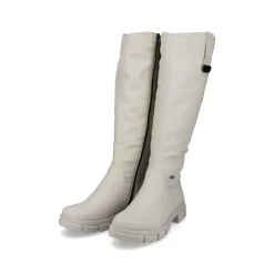 Rieker Damen Hochschaftstiefel hellbeige