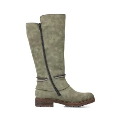 Rieker Damen Hochschaftstiefel laubgrün