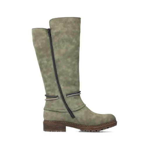 Rieker Damen Hochschaftstiefel laubgrün