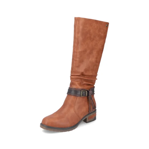 Rieker Damen Hochschaftstiefel nougatbraun