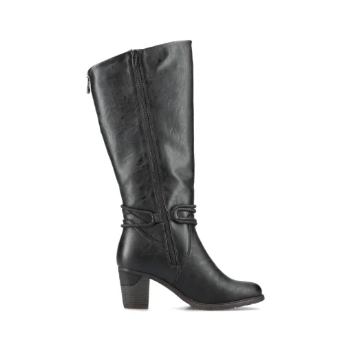 Rieker Damen Hochschaftstiefel tiefschwarz