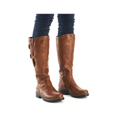 Rieker Damen Hochschaftstiefel karamellbraun