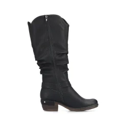 Rieker Damen Hochschaftstiefel nachtschwarz