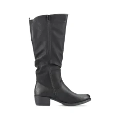 Rieker Damen Hochschaftstiefel tiefschwarz