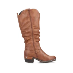 Rieker Damen Hochschaftstiefel karamellbraun