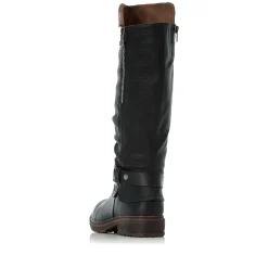 Rieker Damen Hochschaftstiefel nachtschwarz