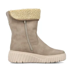 Rieker Damen Hochschaftstiefel graubeige