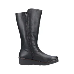Rieker Damen Hochschaftstiefel tiefschwarz