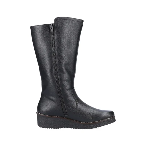 Rieker Damen Hochschaftstiefel tiefschwarz