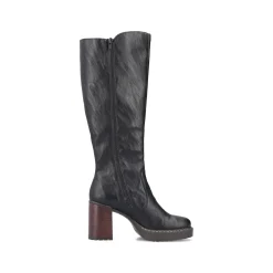 Rieker Damen Hochschaftstiefel tiefschwarz