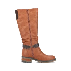 Rieker Damen Hochschaftstiefel nougatbraun