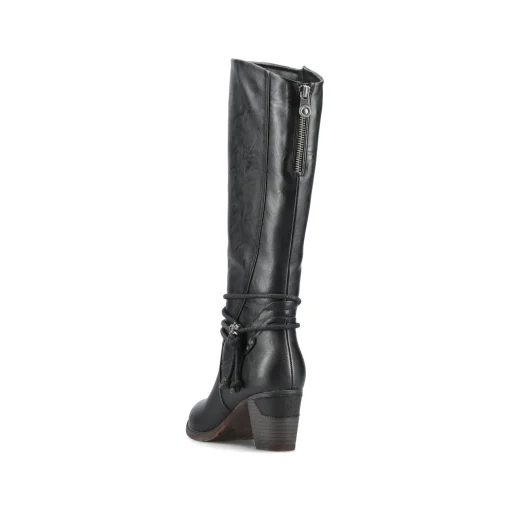 Rieker Damen Hochschaftstiefel tiefschwarz