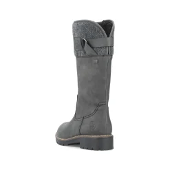 Rieker Damen Hochschaftstiefel graphitgrau