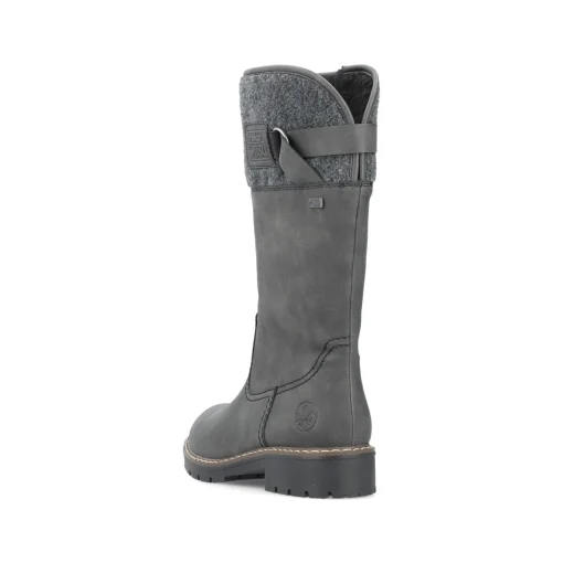 Rieker Damen Hochschaftstiefel graphitgrau