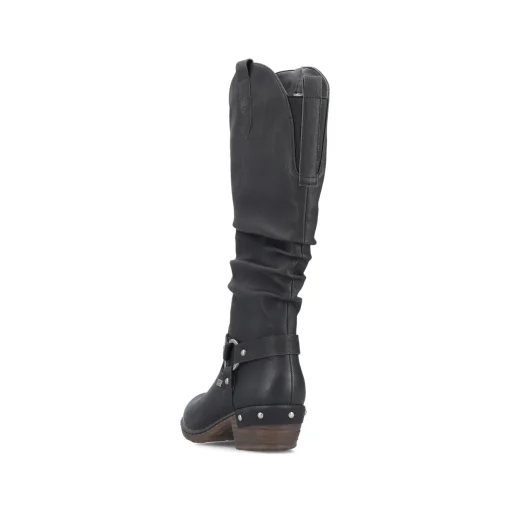 Rieker Damen Hochschaftstiefel nachtschwarz