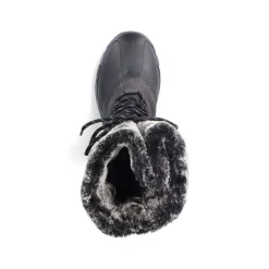 Rieker Damen Hochschaftstiefel tiefschwarz