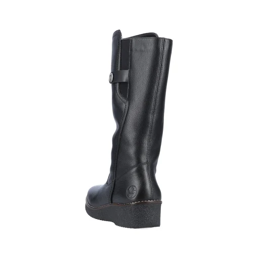 Rieker Damen Hochschaftstiefel tiefschwarz