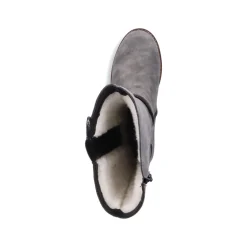 Rieker Damen Hochschaftstiefel stahlgrau