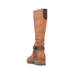 Rieker Damen Hochschaftstiefel nougatbraun