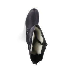 Rieker Damen Hochschaftstiefel nachtschwarz