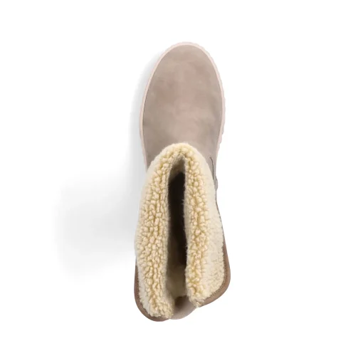 Rieker Damen Hochschaftstiefel graubeige