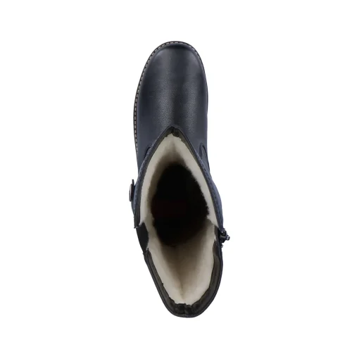 Rieker Damen Hochschaftstiefel tiefschwarz