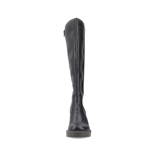 Rieker Damen Hochschaftstiefel tiefschwarz