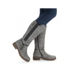 Rieker Damen Hochschaftstiefel stahlgrau