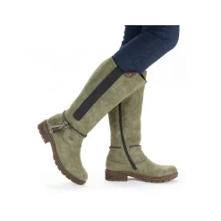 Rieker Damen Hochschaftstiefel laubgrün