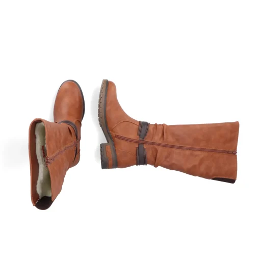 Rieker Damen Hochschaftstiefel nougatbraun
