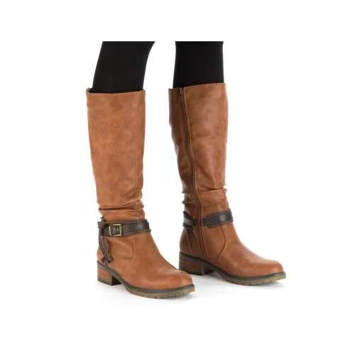 Rieker Damen Hochschaftstiefel nougatbraun