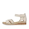 Rieker Damen Keilsandaletten hellbeige