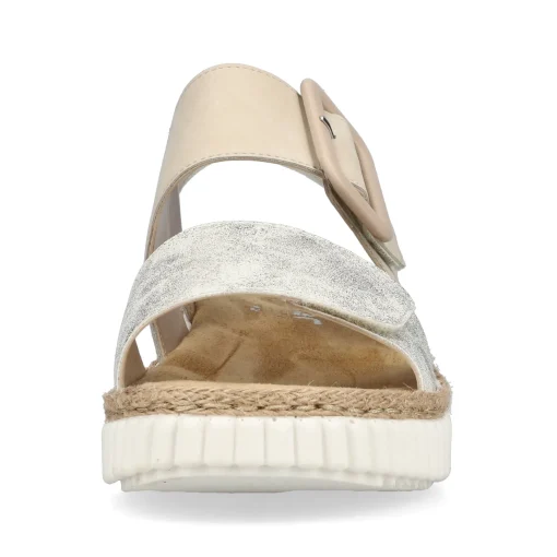 Rieker Damen Keilsandaletten hellbeige