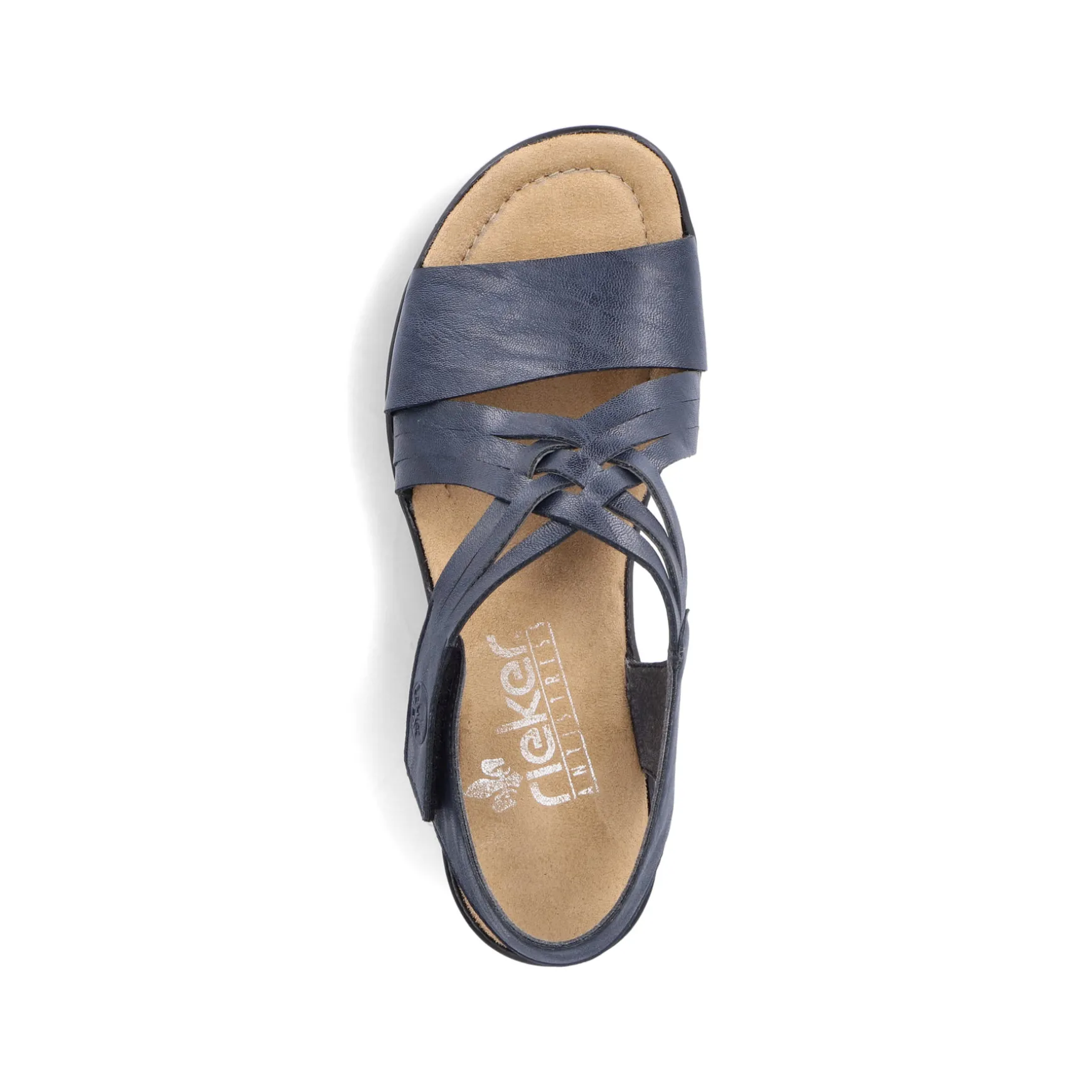 Rieker Damen Keilsandaletten schieferblau