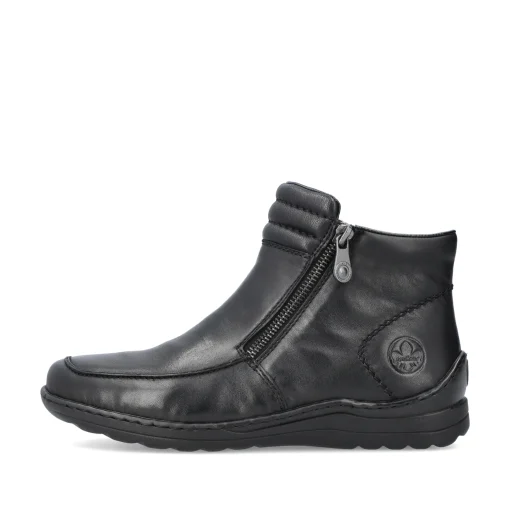 Rieker Damen Kurzstiefel glanzschwarz