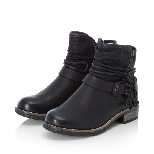 Rieker Damen Kurzstiefel nachtschwarz