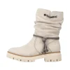 Rieker Damen Kurzstiefel hellbeige