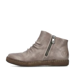 Rieker Damen Kurzstiefel braungrau