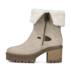 Rieker Damen Kurzstiefel graubeige