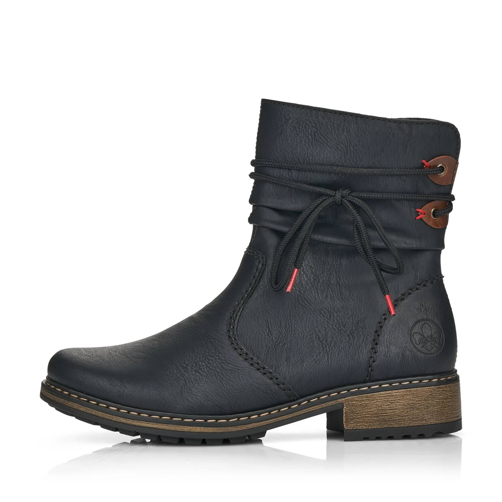 Rieker Damen Kurzstiefel mattschwarz
