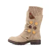 Rieker Damen Kurzstiefel sandbeige