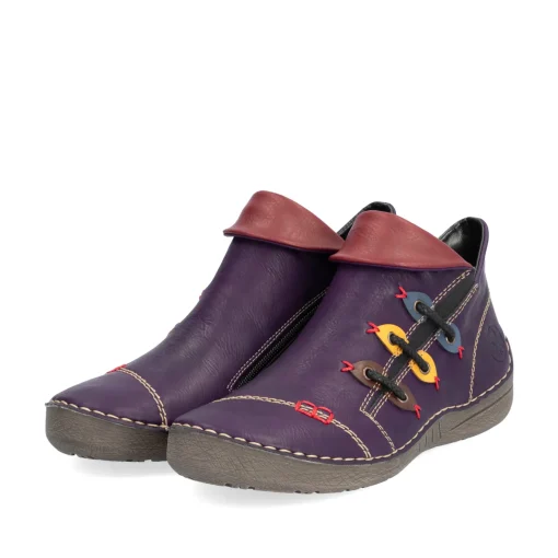 Rieker Damen Kurzstiefel purpur