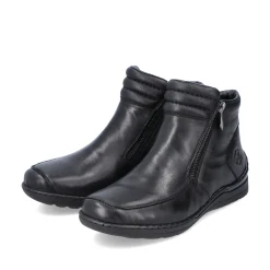 Rieker Damen Kurzstiefel glanzschwarz