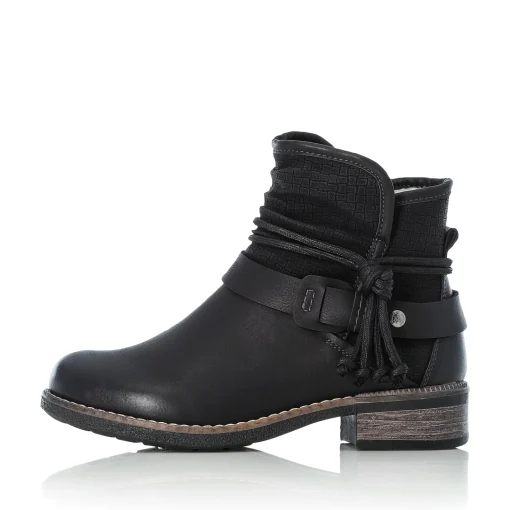 Rieker Damen Kurzstiefel nachtschwarz