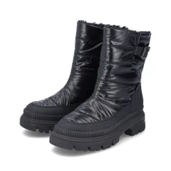 Rieker Damen Kurzstiefel glanzschwarz