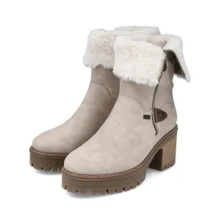Rieker Damen Kurzstiefel graubeige