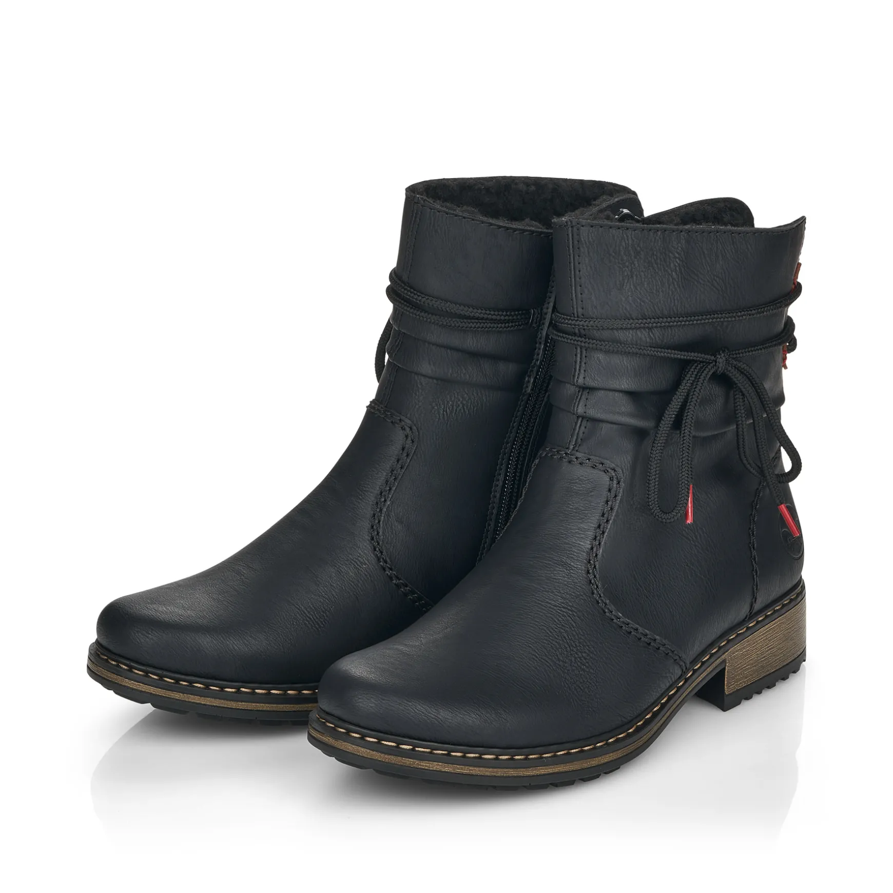 Rieker Damen Kurzstiefel mattschwarz