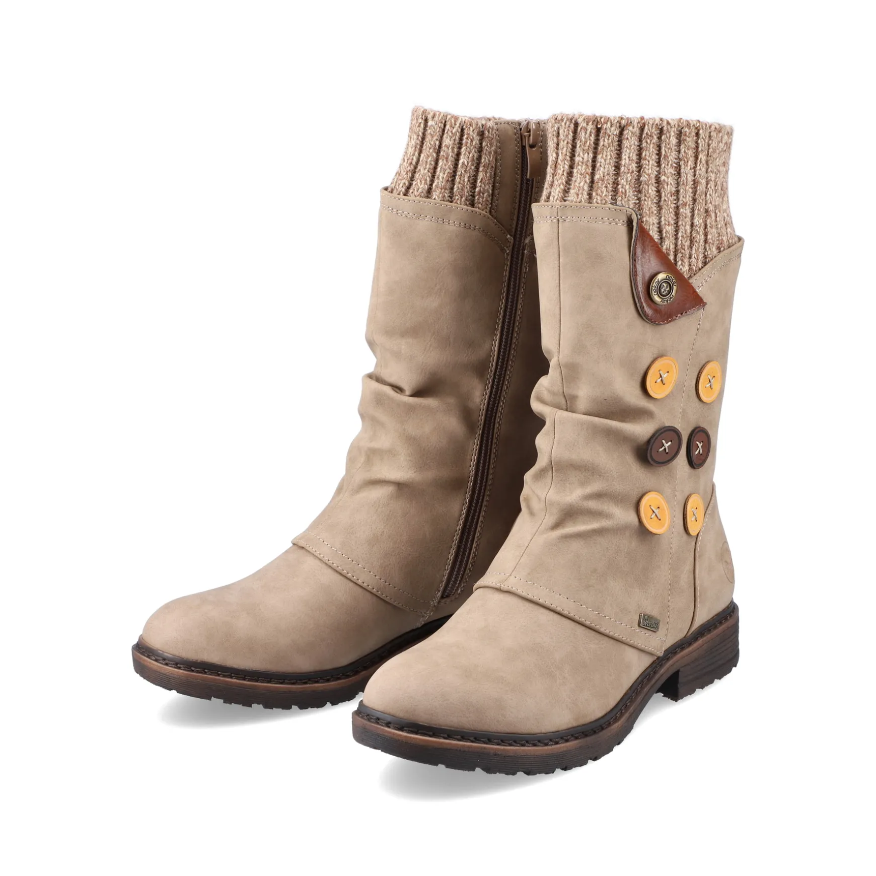 Rieker Damen Kurzstiefel sandbeige
