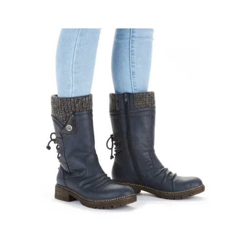 Rieker Damen Kurzstiefel schieferblau