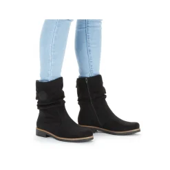 Rieker Damen Kurzstiefel graphitschwarz